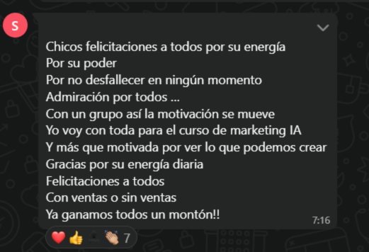 Vilma ai-motivación por la comunidad